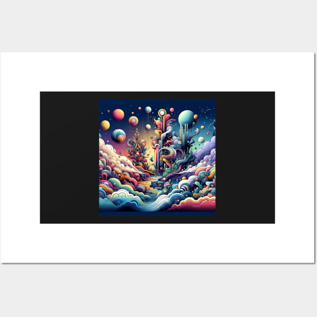 Dreamscapes Unbound: Surreal Fantasy Journey Wall Art by heartyARTworks